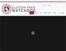 Tablet Screenshot of glutenfreewatchdog.org